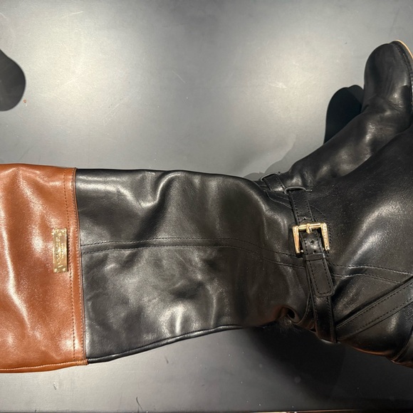 Coach Black and Brown Riding Boots - Picture 2 of 2